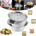3in1 Multifunctional Stainless Steel Grating Basin thick stainless steel drain basin kitchen - Image 4