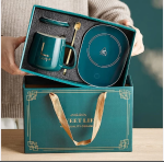 Coffee Mug with Electric Warmer Set